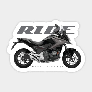 Ride nc black Sticker